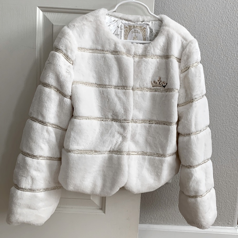 Disney princess faux fur coat